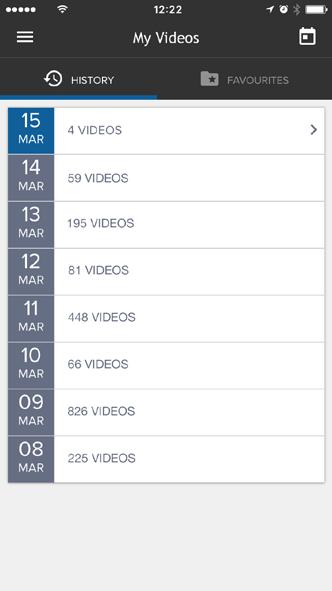 My Videos Watch your video history or take a look at recordings you have saved