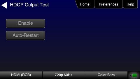 280 Test Set Quick Start Guide Page 24 4.5 Testing HDCP on an HDMI HDTV or HDMI Repeater Device This section provides procedures for testing HDCP on an HDMI equipped HDTVs or HDBaseT devices.