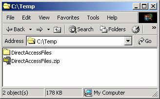 DirectAccessFiles.zip Open The Application Folder!