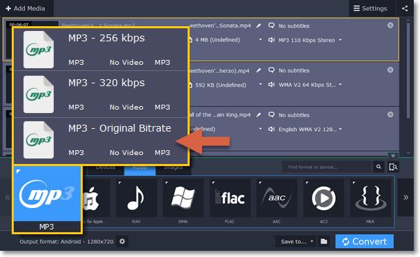 Bitrate the bitrate reflects the amount of data in kilobits that is played back each second (measured in kbps).