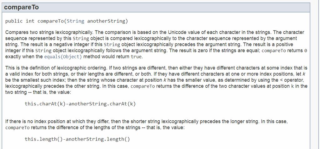 e.g. String implements Comparable<T> https://docs.