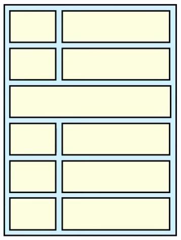 Layout - TableLayout 8 Rows and Columns Like Linear vertical nesting