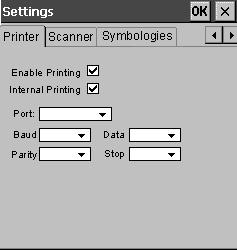 30 Wavelink Client for Symbol 8100 Mobile Devices The Edit Connection dialog box appears. 5 Tap Advanced. The Settings dialog box appears. 6 Tap the Printer tab. Figure 17.