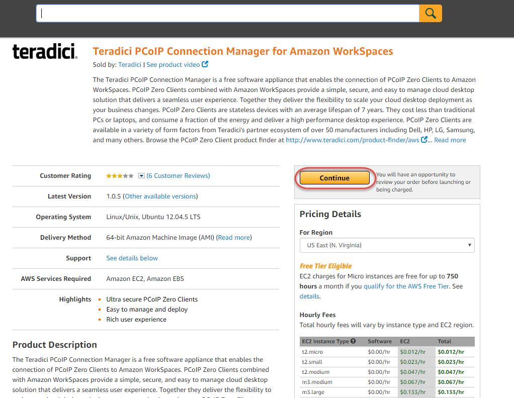 Deploying the PCoIP Connection Manager for Amazon WorkSpaces This section provides instructions for creating and configuring the PCoIP Connection Manager for Amazon WorkSpaces appliance.