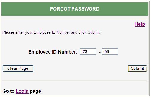 IV. FORGOT PASSWORD If you have forgotten your password, you may request a temporary password from the FORGOT PASSWORD screen. To obtain a new temporary password: 1.