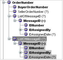Eclipse Business Connect XML Rel. 8.6.4 (Eterm) The system duplicates the entire element. You can also duplicate children within a node. Each duplicated element displays with a gray highlight. 6.