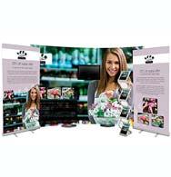design team who can create a consistent design across all of the products in the bundle. Natural Display Brochure Stand Manufactured from Bamboo. Accepts A4 literature. Brochure Stand is 1410mm high.