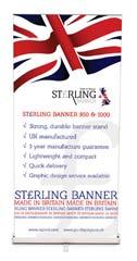 00 Sterling 1m High Banner Simple yet incredibly effective way to market your products and services.