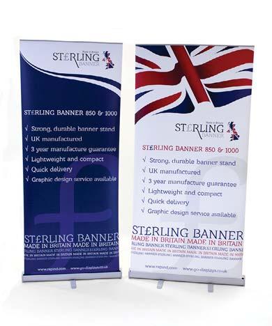 Sterling & Oxford Banner Stands Switch & Natural Banner Stands We take pride in producing the best quality pop up stands to promote your business with style at affordable prices.