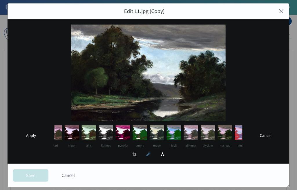 Inline Image Editor The new image editor allows for simple image editing directly from within Liferay, eliminating the need for an external tool while creating content.