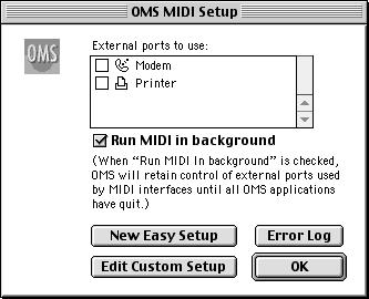 From the OMS Setting folder that you copied in step 3, select the PCR file, and click [Open]. A screen like the one shown here will appear. fig.