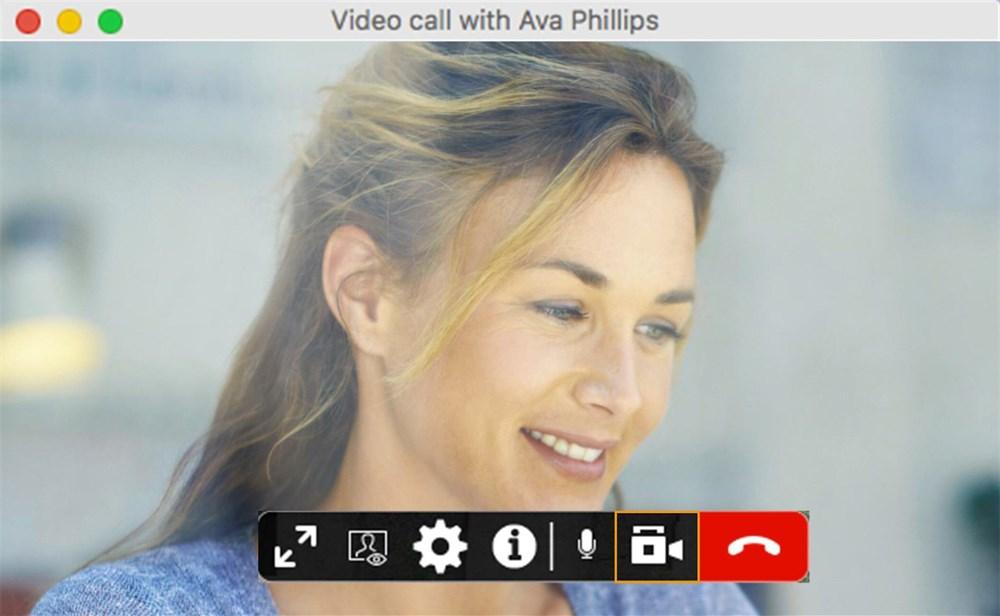 Audio and video calls Handling established calls Bria 5 sends your video to the remote party. The remote party may or may not send their video to you.