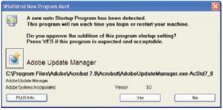Monitor the Startup Process Third-party tools monitoring startup changes WinPatrol by BillP Studios (free) Runs in background Monitors registry changes, startup processes, IE settings, and system