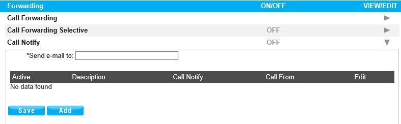Call Notify Call Notify Call Notify allows you to receive email notifications containing specific callers names and numbers based on predefined criteria.