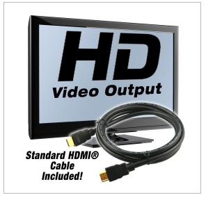 ADDITIONAL DVR SPECIFICATIONS High Resolution Viewing Options With the HDMI port and included standard HDMI cable, easily display video on any