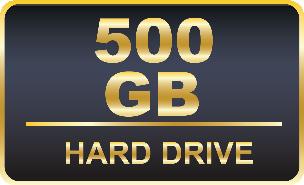 500GB A/V Rated SATA Hard Drive A sturdy A/V rated, high capacity hard drive comes preinstalled with the DVR.
