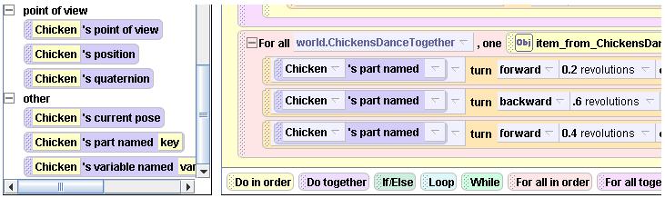 Part Named Key Go to the chicken s functions tab. Scroll down until you see the function Chicken s part named key.