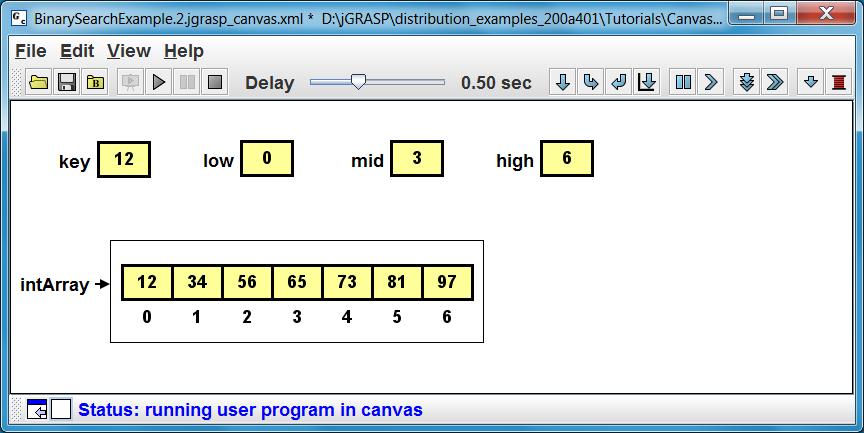 Figure 12-15. New canvas with variables added 12.4.4 Playing the New Canvas Now click the Play button at the top of the new canvas window.