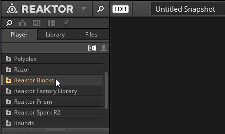 What Is New in REAKTOR 6 The REAKTOR 6 Documentation 3. Double-click on the folder of the content you wish to view the manual for. 4. Select the Documentation subfolder.