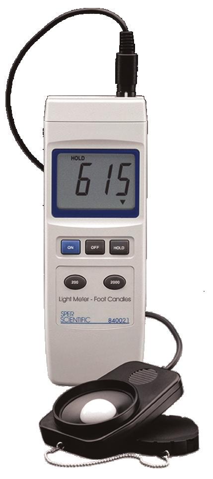 INTRODUCTION Compact and portable, your new meter can be used to monitor light levels or check the FC level of a particular light source.