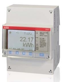 The ABB A and B series energy meters are