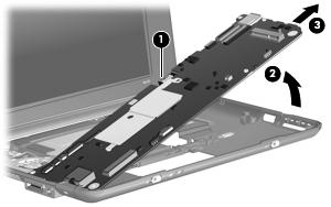 NOTE: The USB connector bracket is included in the Bracket Kit, spare part number 50
