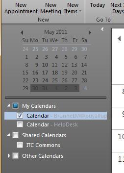 How Do I Remove or Hide a Shared Calendar? You can temporarily hide a calendar by un-checking the box next to the name of that calendar from the left-side menu.