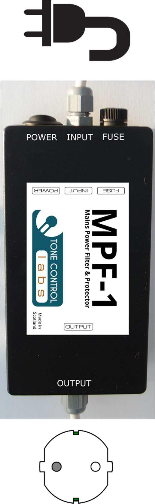 MPF-1 Interconnections / Specifications 5/7 Power Output: 1000W Output Current: 4A Input Connector: Output Connector: According to local standard According to local