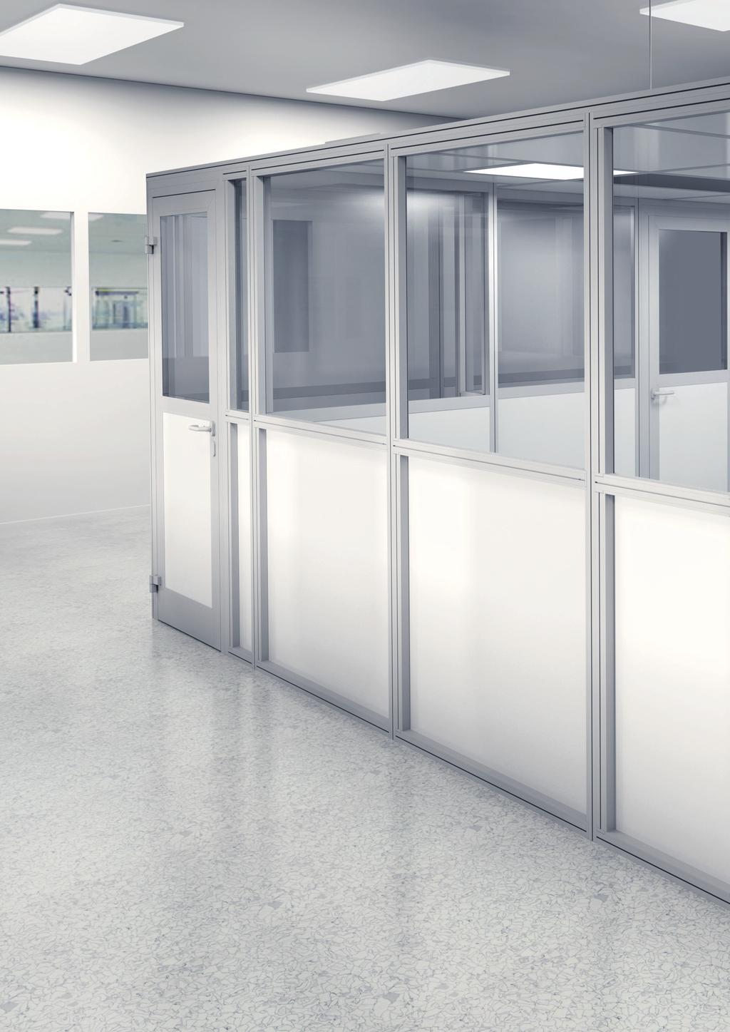 MODULARE FLEXIBILE MOBILE FOR A DIVERSE CLEANROOM The necessity: temporary to permanent. The application: mobile.