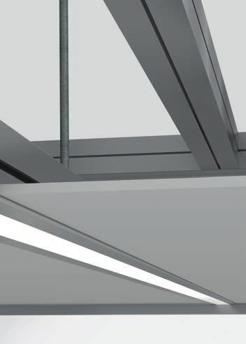 LED ILLUMINATION What makes our cleanroom lighting so outstanding? The LEDs emit an even, non-glaring light, and are integrated into the ceiling profiles.