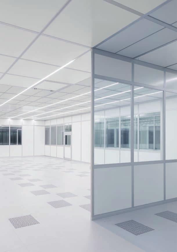 On the one hand, LEDs need 17 60 % less power than a T5 fluorescent lamp. This can save several hundred Dollars per year in a 500 m 2 cleanroom.