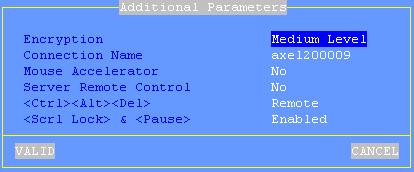Select "Additional Parameters".