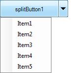 Customized Split Button Customized Split Button Split Button in Checked State Drop-down Split Button Essential Chart for
