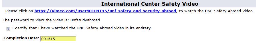 21. International Center Safety Video: All students traveling abroad are required to complete a safety session. For your convenience, the Safety Session has been made available on a video format.