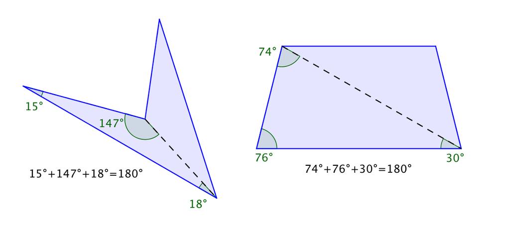You can also use your knowledge of triangles as a way