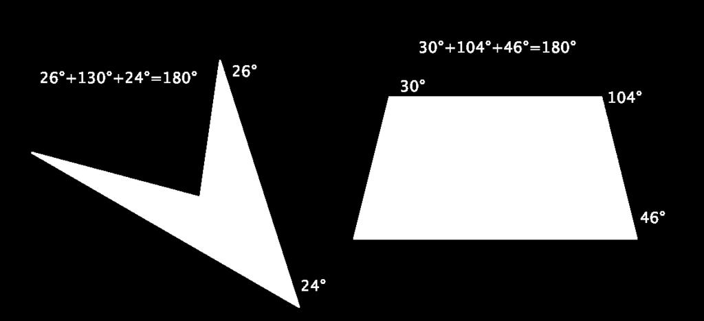 divided into two triangles.