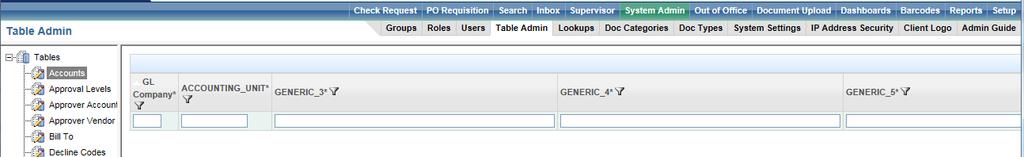Each entry field is configured uniquely per the client requirement to include each field s character size limitation.