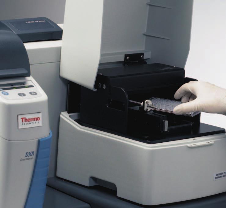 m o l e c u l a r s p e c t r o s c o p y DXR SmartRaman Spectrometer Dependable Raman Analysis Walk-up ease of use for routine sampling and quality
