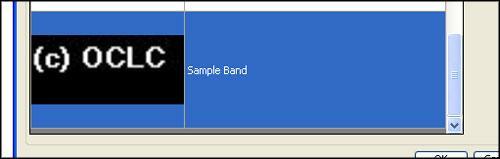 4. Use the Band Color drop-down list to select a color. 5. In the Band Text text box enter the text you want to display in your band.