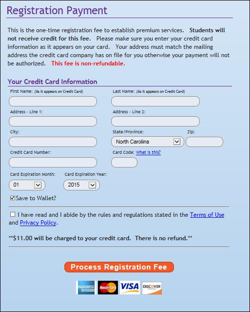 K12PaymentCenter.com District Admin User Manual 9 1.2.3 Registration Payment After you enter your account information and click Register Me, you are taken to the Registration Payment page.