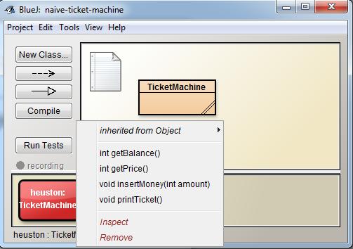 Ticket machines an internal view Interacting