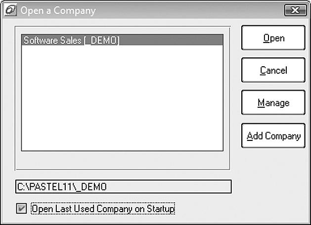 STEP FIVE: WORKING WITH COMPANIES When you have installed Pastel Partner Version 11, the