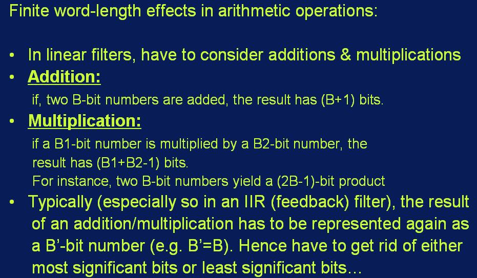 (ii) Coefficient (or multiplier) quantisation (iii)
