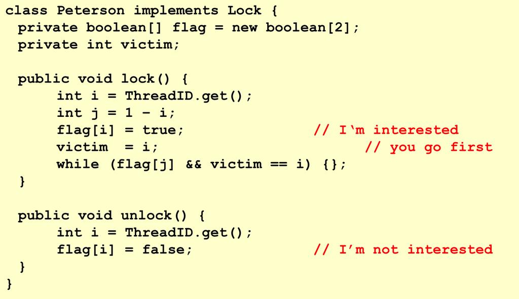 Since thread A reads B from victim (in the read event of thread s event sequence), it follows that thread B writes B to victim before thread A reads from victim.