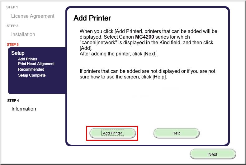 Add the Printer Add the Printer 1.