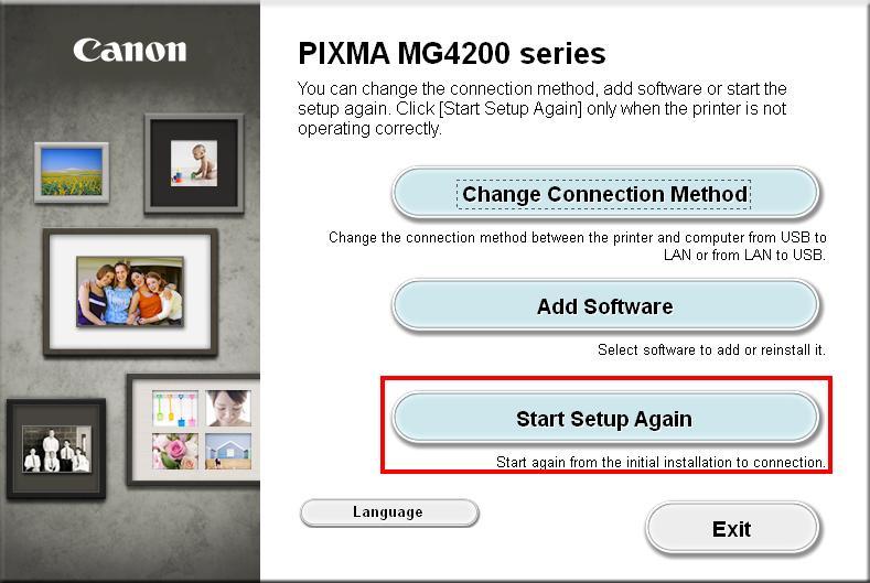 Connecting to the Wireless Network Installing the PIXMA MG4220 on Your Wireless Network When you reinstall your printer on your network because of a router or network change, you follow the same