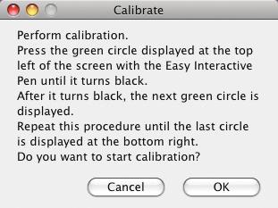 4 Calibrate Your System Calibration coordinates the positioning of the pen with the location of your cursor. You can use either pen, and you only have to calibrate once.