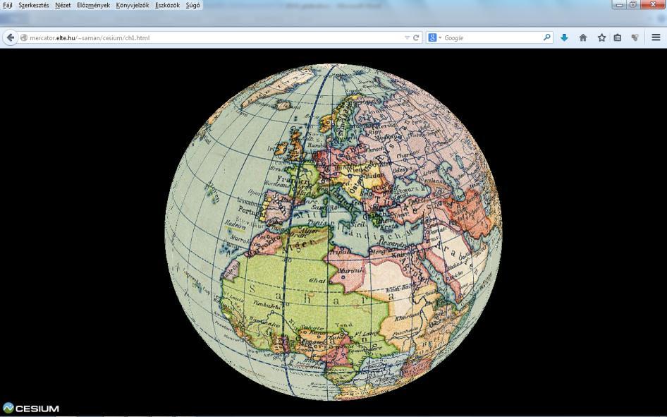In order to display old globes using Cesium, the satellite imagery has to be replaced with the globe map. There are two approaches to achieve this.