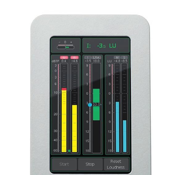 Hardware TM3-3G 8-channel 3G-SDI version for Peak, TruePeak, correlation and Loudness measurements Table-top unit with display unit and remote 3G-SDI