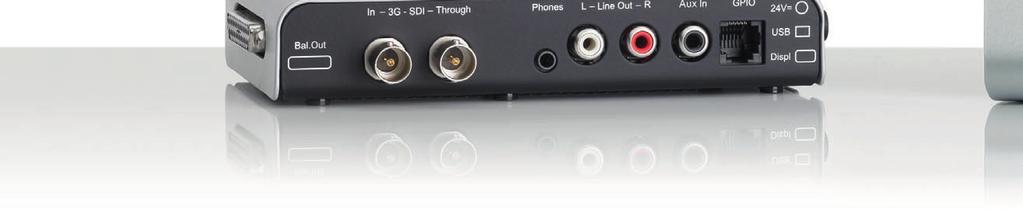 Integrated 16-channel 3G-SDI deembedder for the SDI formats - SD (525i, 625i), - HD (720p, 1035i, 1080i, 1080p, 1080SF) - 3G (1080p), with optional